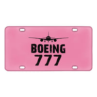 Thumbnail for Boeing 777 & Plane Designed Metal (License) Plates
