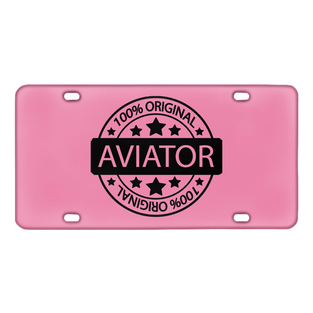 100 Original Aviator Designed Metal (License) Plates