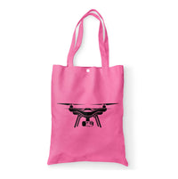 Thumbnail for Drone Silhouette Designed Tote Bags