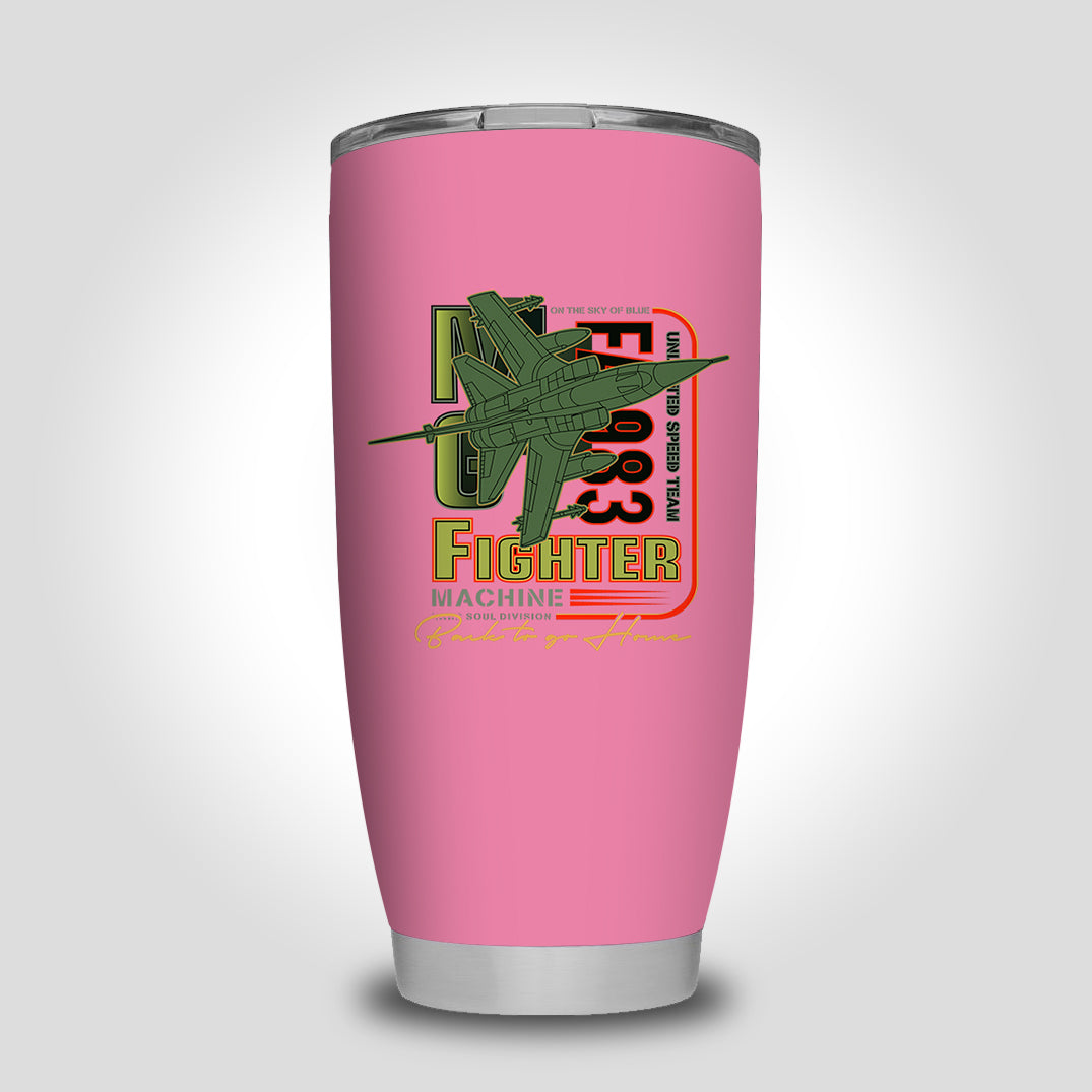 Fighter Machine Designed Tumbler Travel Mugs