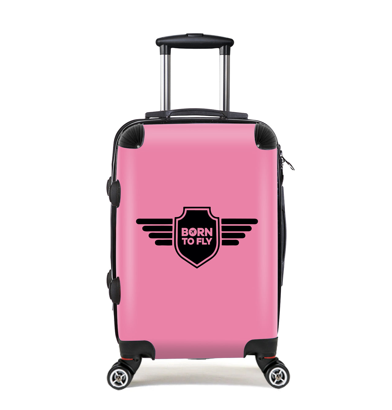 Born To Fly & Badge Designed Cabin Size Luggages