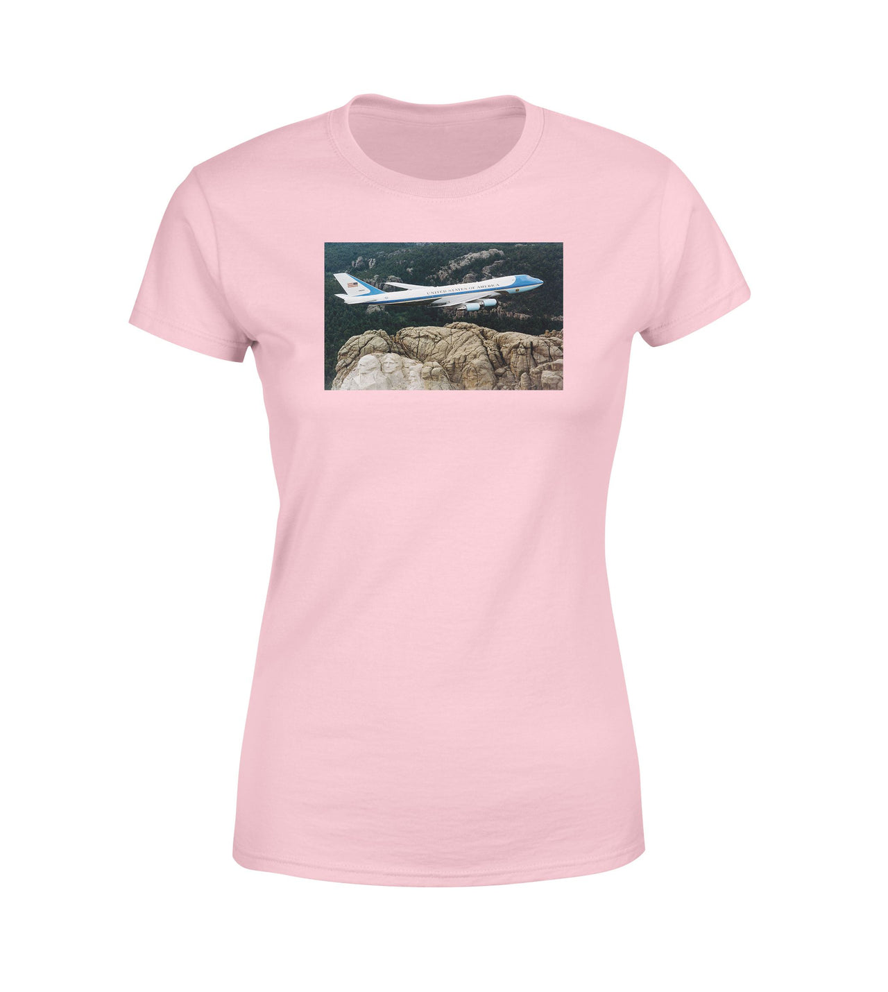 Cruising United States Of America Boeing 747 Designed Women T-Shirts