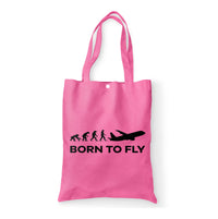 Thumbnail for Born To Fly Designed Tote Bags
