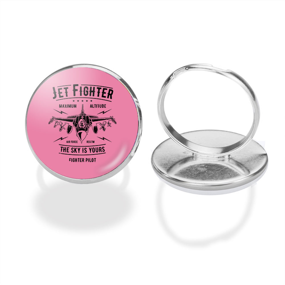 Jet Fighter - The Sky is Yours Designed Rings