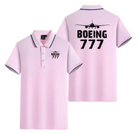 Thumbnail for Boeing 777 & Plane Designed Stylish Polo T-Shirts (Double-Side)