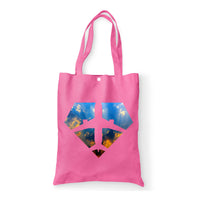 Thumbnail for Supermen of The Skies (Sunrise) Designed Tote Bags