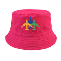 Thumbnail for Colourful 3 Airplanes Designed Summer & Stylish Hats