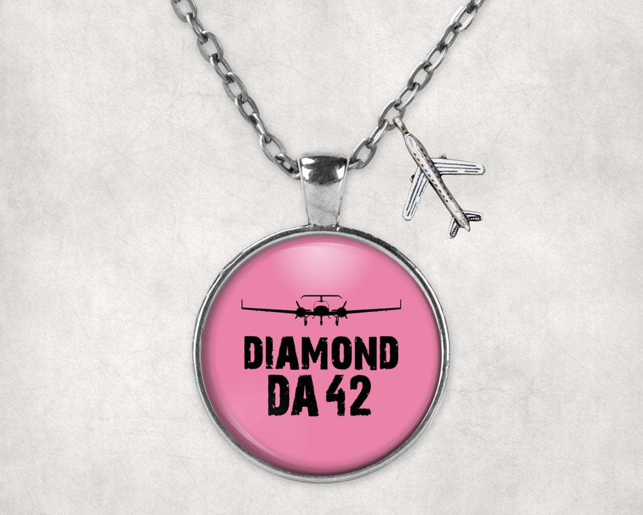Diamond DA42 & Plane Designed Necklaces