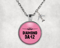 Thumbnail for Diamond DA42 & Plane Designed Necklaces
