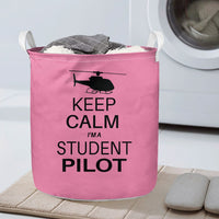 Thumbnail for Student Pilot (Helicopter) Designed Laundry Baskets