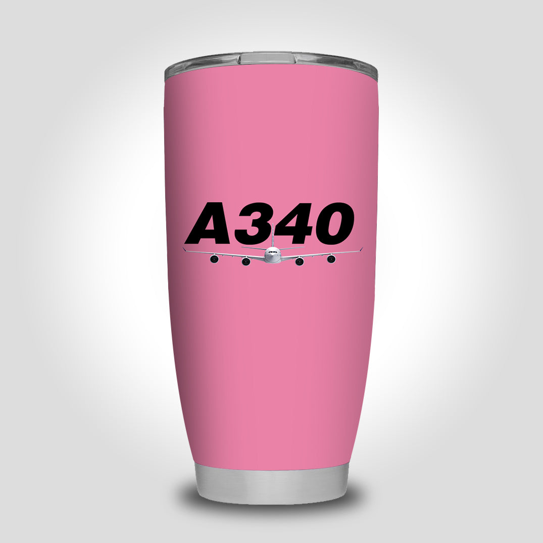 Super Airbus A340 Designed Tumbler Travel Mugs