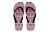 Thumbnail for Student Pilot Label Designed Slippers (Flip Flops)