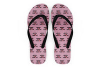 Thumbnail for Ready For Takeoff Designed Slippers (Flip Flops)