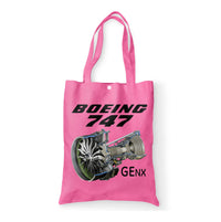 Thumbnail for Boeing 747 & GENX Engine Designed Tote Bags