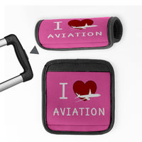 Thumbnail for I Love Aviation Designed Neoprene Luggage Handle Covers