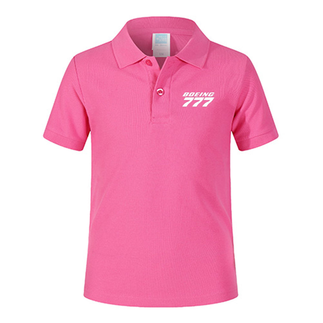 Boeing 777 & Text Designed Children Polo T-Shirts