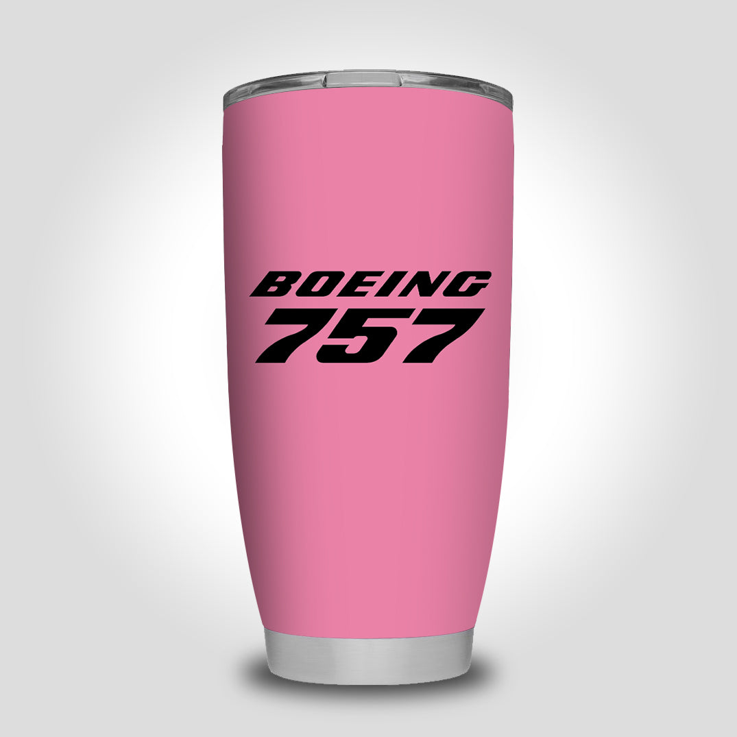Boeing 757 & Text Designed Tumbler Travel Mugs