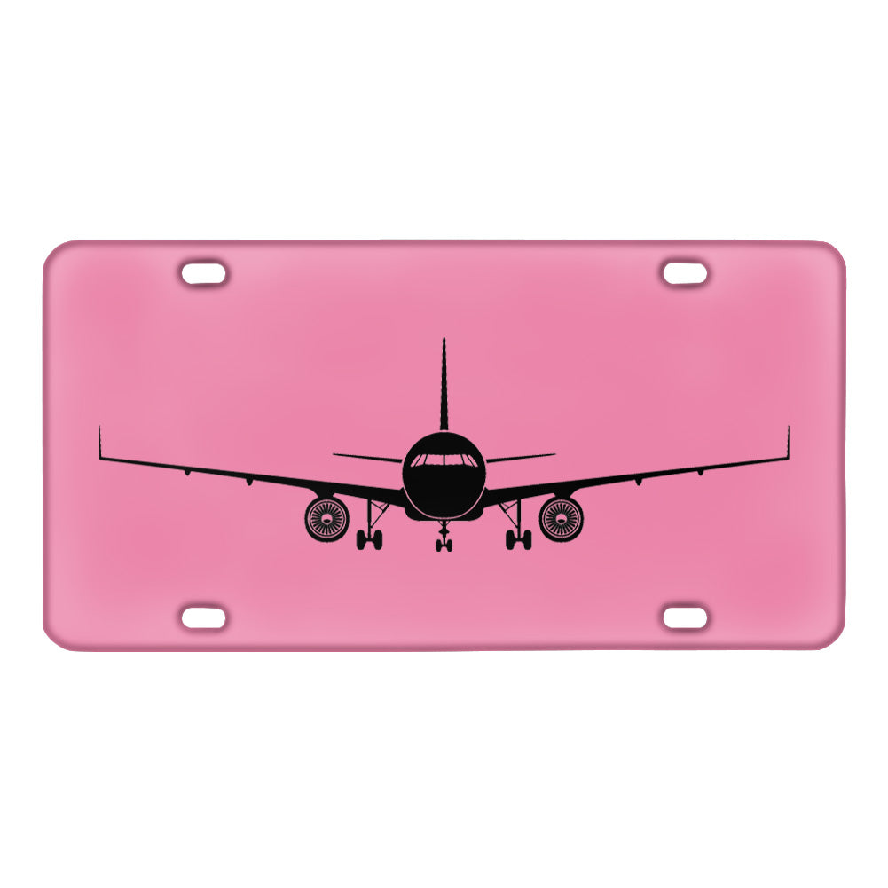 Airbus A320 Silhouette Designed Metal (License) Plates