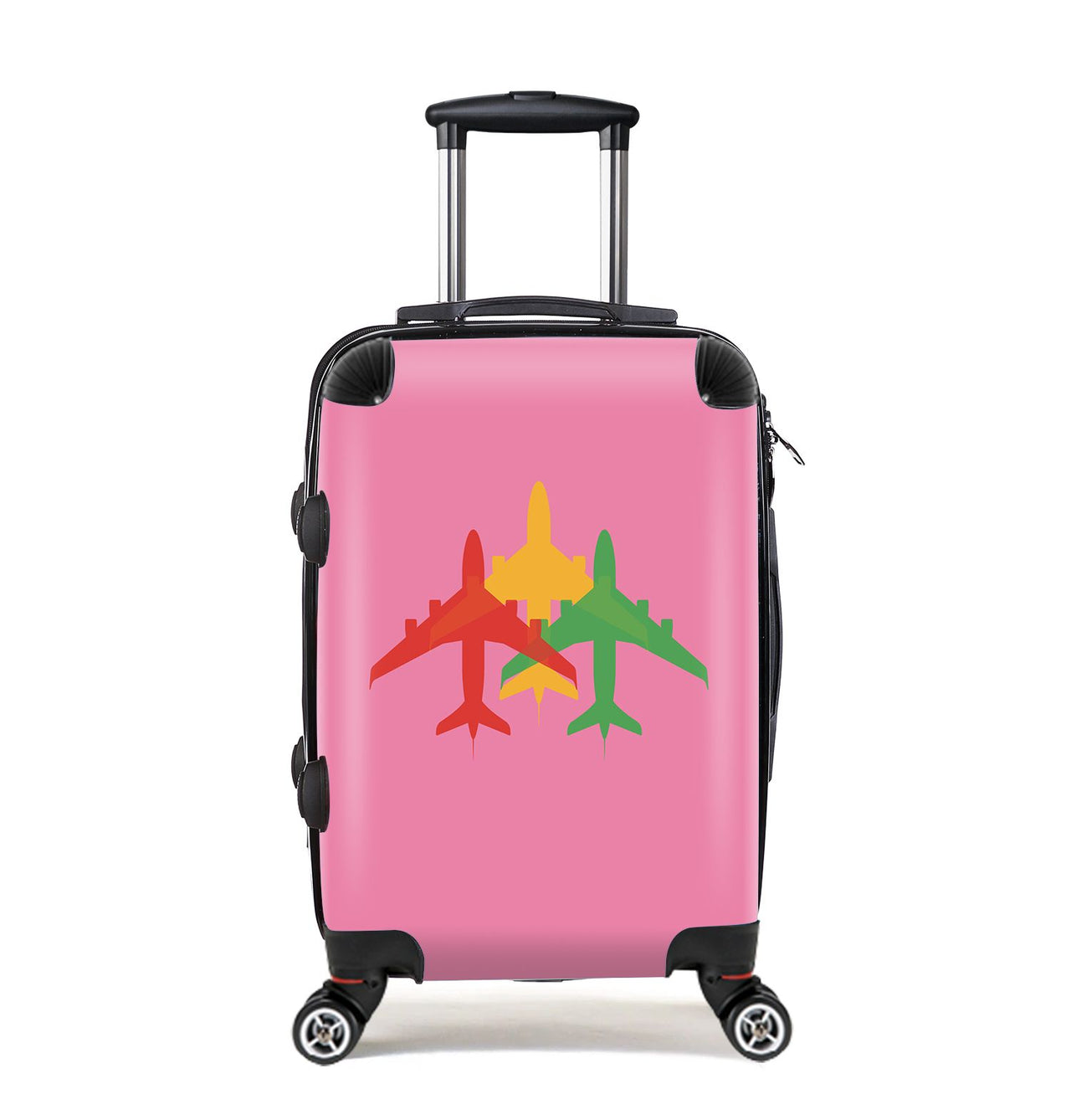 Colourful 3 Airplanes Designed Cabin Size Luggages