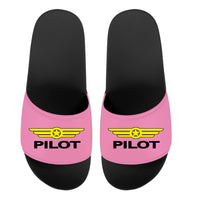 Thumbnail for Pilot & Badge Designed Sport Slippers