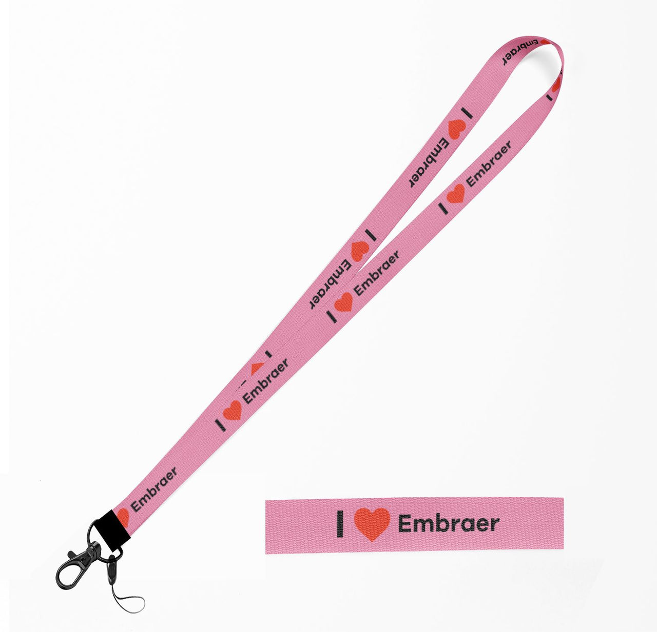 I Love Embraer Designed Lanyard & ID Holders