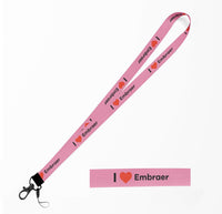 Thumbnail for I Love Embraer Designed Lanyard & ID Holders
