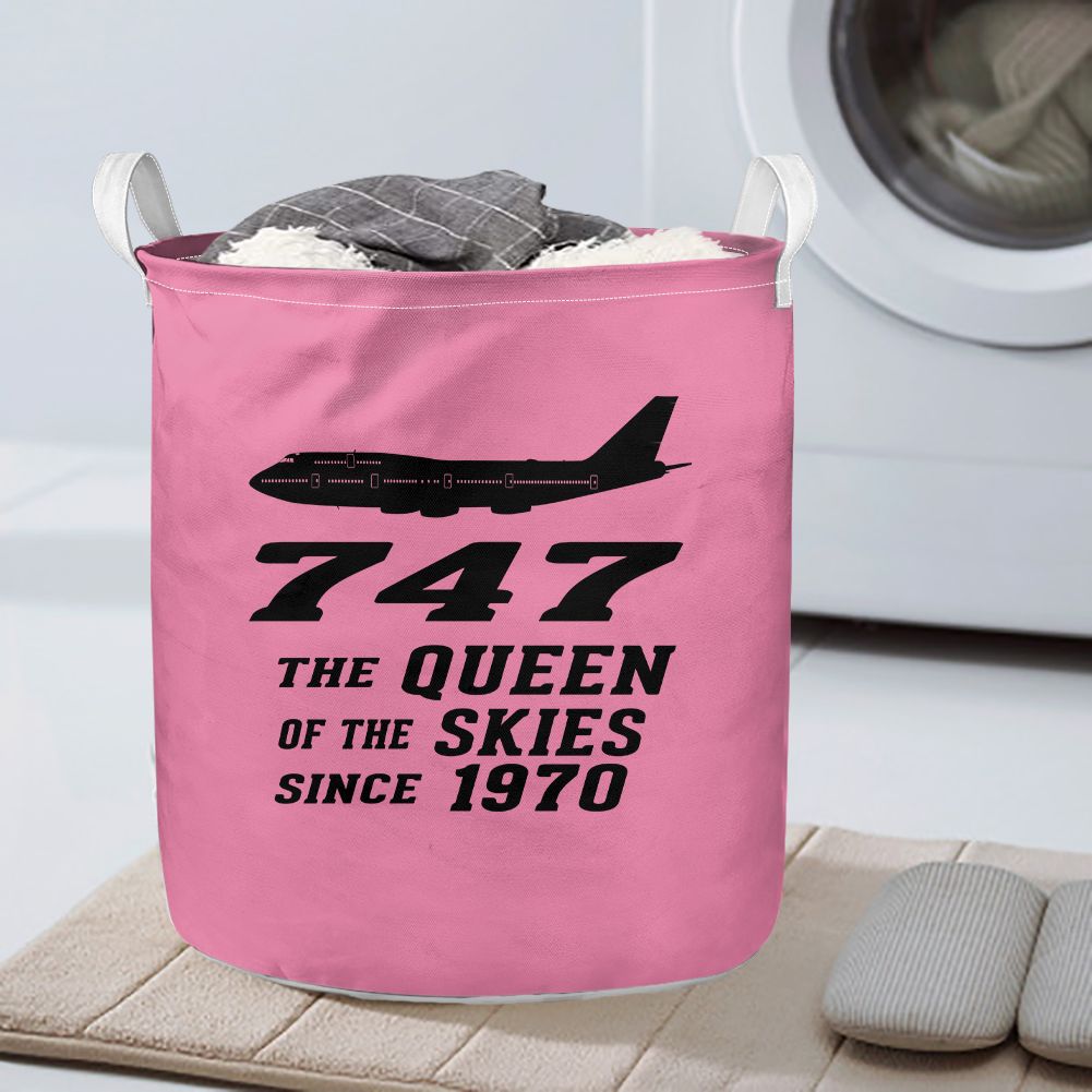 Boeing 747 - Queen of the Skies (2) Designed Laundry Baskets