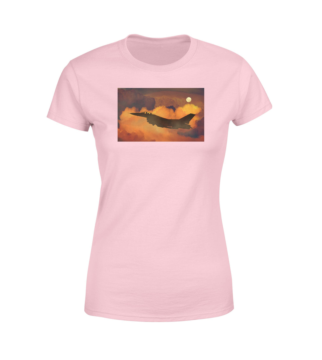 Departing Fighter Jet 16 Designed Women T-Shirts