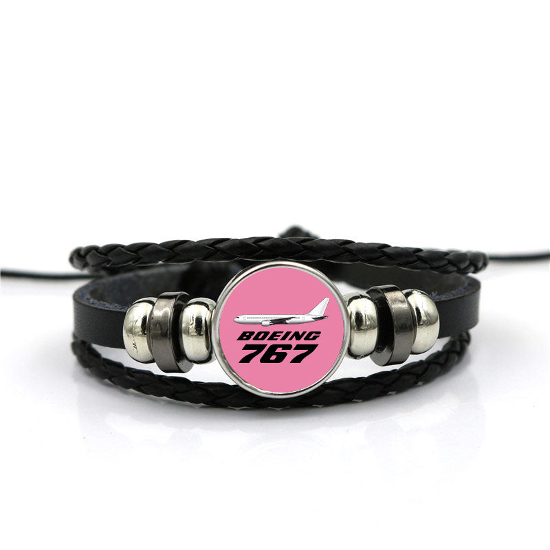 The Boeing 767 Designed Leather Bracelets
