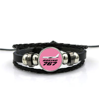 Thumbnail for The Boeing 767 Designed Leather Bracelets