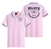Thumbnail for Pilots Looking Down at People Since 1903 Designed Stylish Polo T-Shirts (Double-Side)
