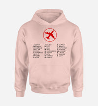 Thumbnail for Aviation Alphabet 2 Designed Hoodies