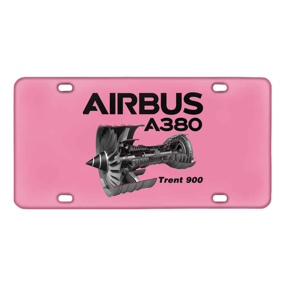 Airbus A380 & Trent 900 Engine Designed Metal (License) Plates