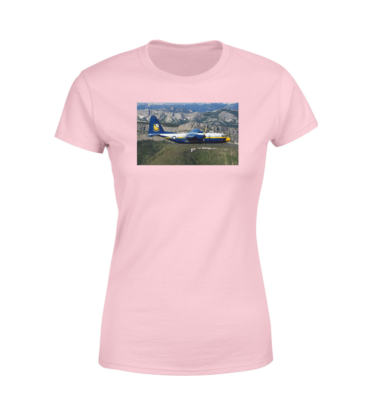 Amazing View with Blue Angels Aircraft Designed Women T-Shirts