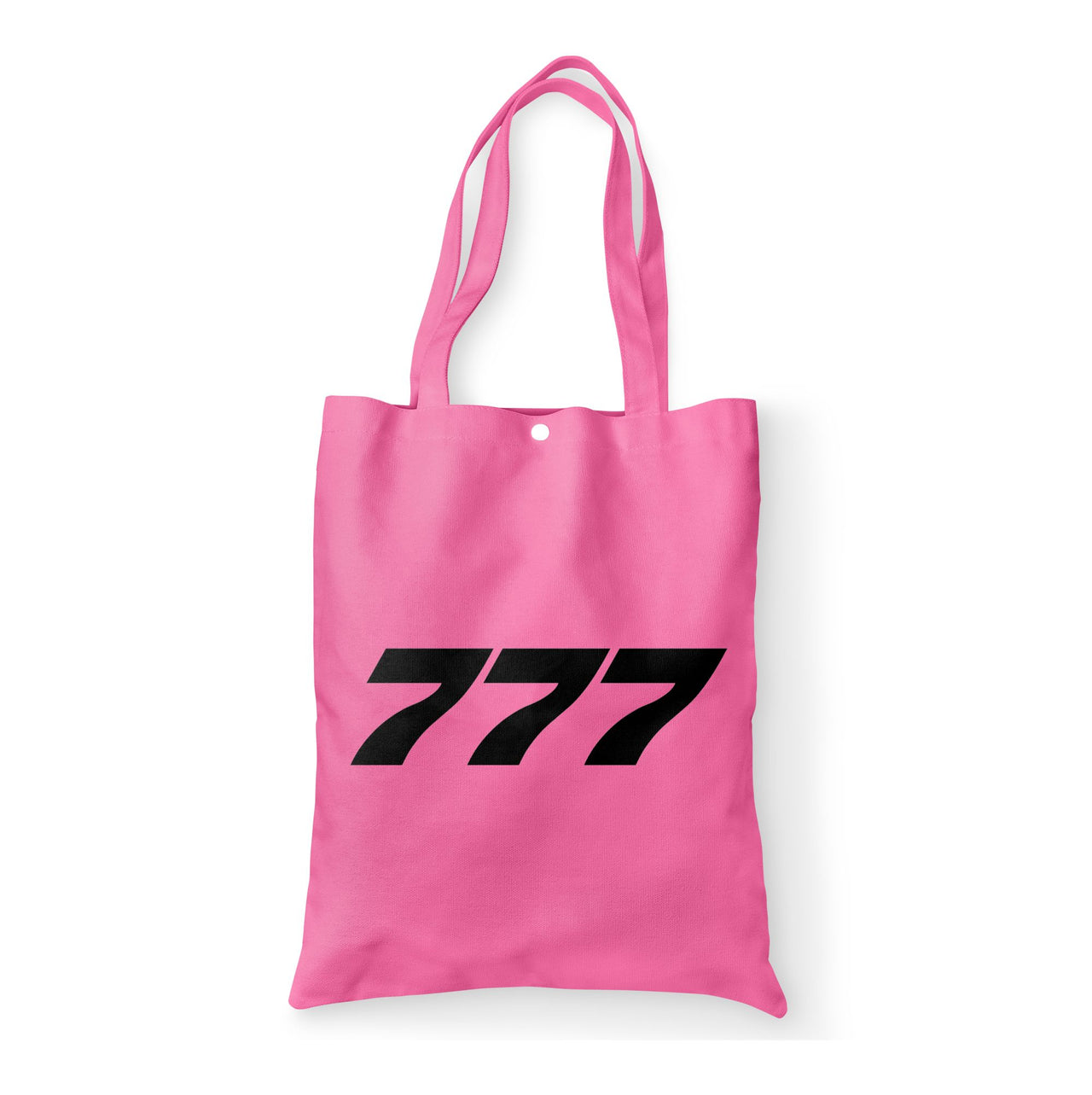 777 Flat Text Designed Tote Bags
