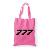 Thumbnail for 777 Flat Text Designed Tote Bags