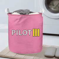 Thumbnail for Pilot & Stripes (3 Lines) Designed Laundry Baskets