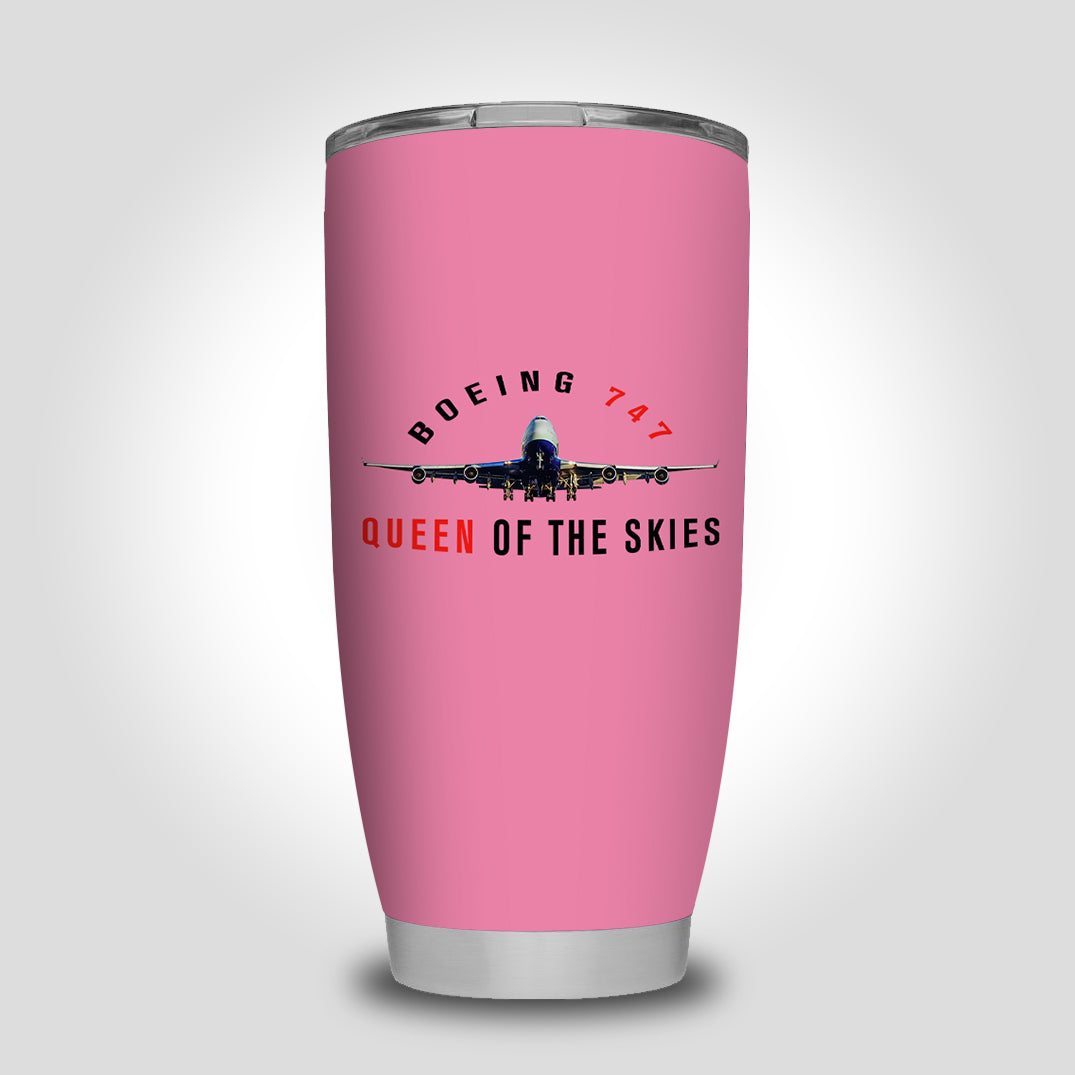 Boeing 747 Queen of the Skies Designed Tumbler Travel Mugs