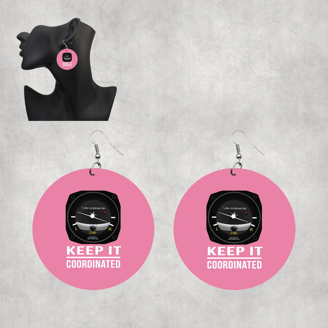 Keep It Coordinated Designed Wooden Drop Earrings