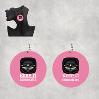 Thumbnail for Keep It Coordinated Designed Wooden Drop Earrings