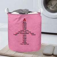 Thumbnail for Airplane Shape Aviation Alphabet Designed Laundry Baskets