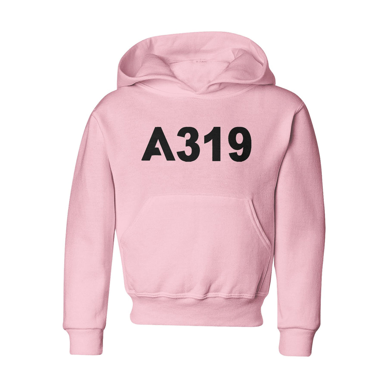 A319 Flat Text Designed "CHILDREN" Hoodies