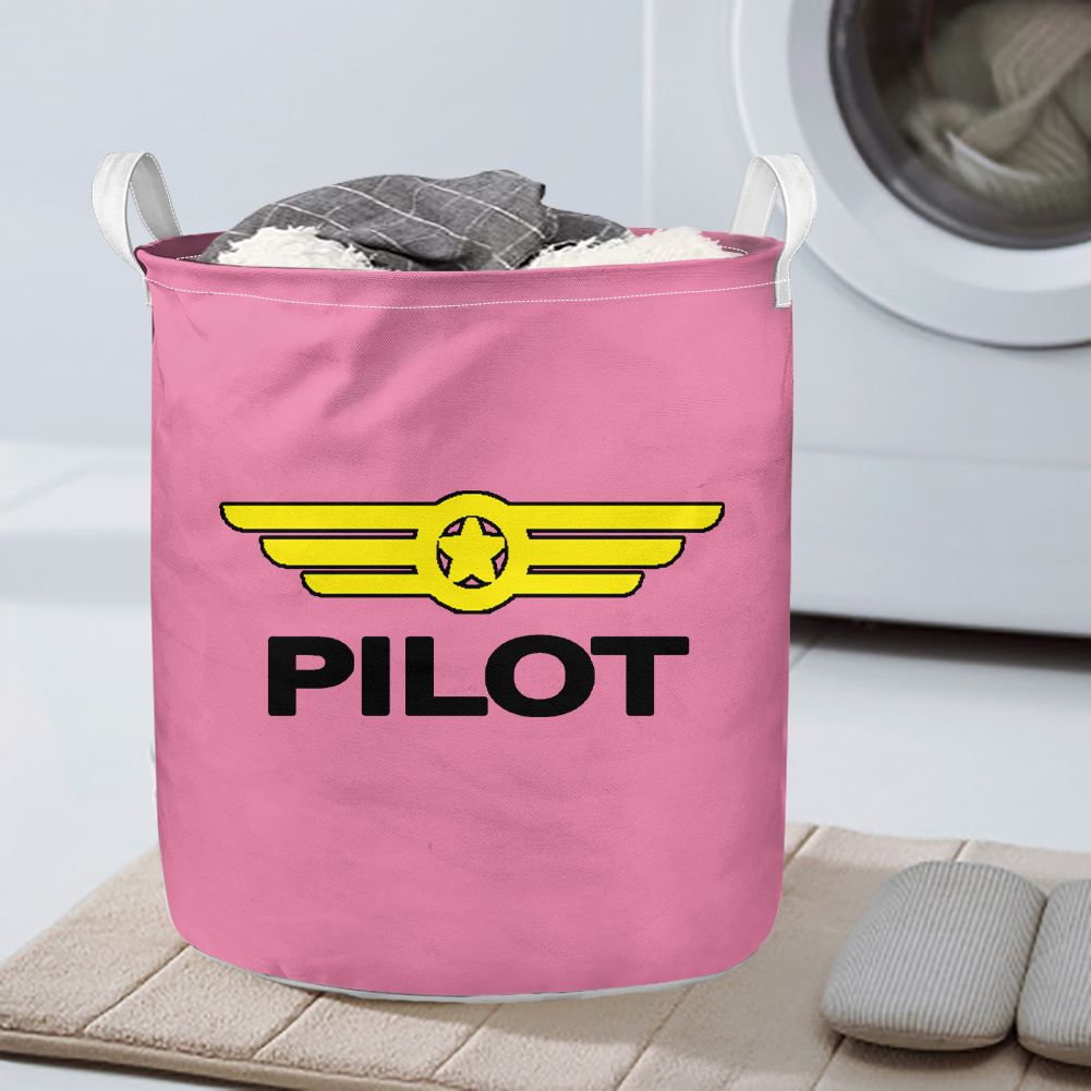 Pilot & Badge Designed Laundry Baskets