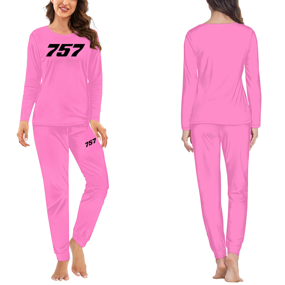757 Flat Text Designed Women Pijamas