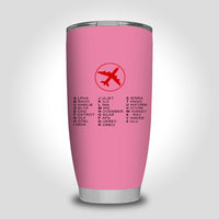 Thumbnail for Aviation Alphabet 2 Designed Tumbler Travel Mugs