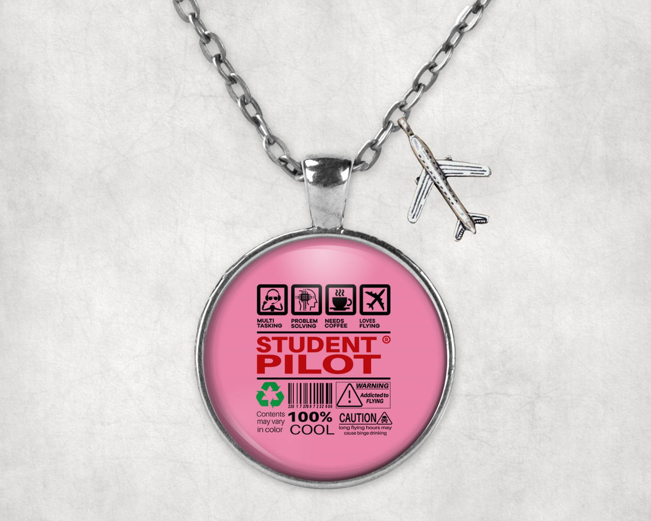 Student Pilot Label Designed Necklaces