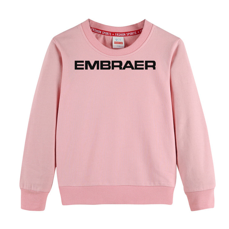 Embraer & Text Designed "CHILDREN" Sweatshirts