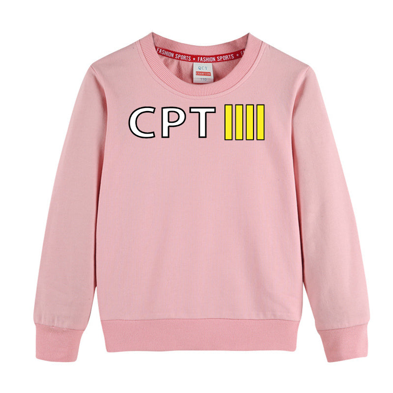 CPT & 4 Lines Designed "CHILDREN" Sweatshirts