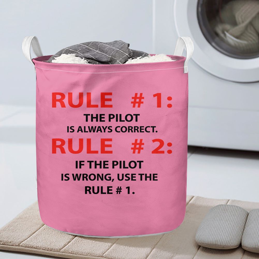 Rule 1 - Pilot is Always Correct Designed Laundry Baskets