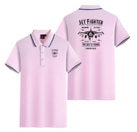 Thumbnail for Jet Fighter - The Sky is Yours Designed Stylish Polo T-Shirts (Double-Side)